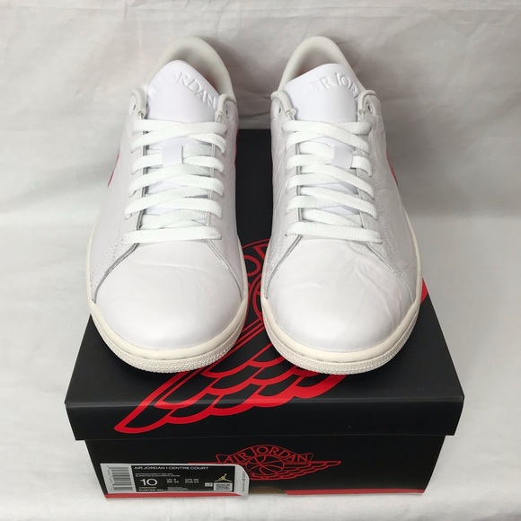 Jordan 1 Centre Court White University Red Size 10 - Picture 5 of 12